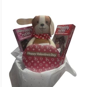 Valentine's Day Dog Plush Gift Set